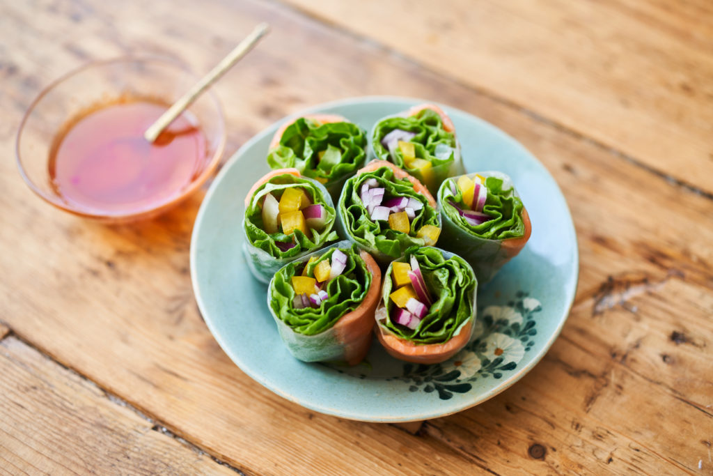 スイートチリソース、生春巻き