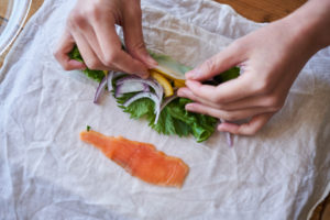 スイートチリソース、生春巻き