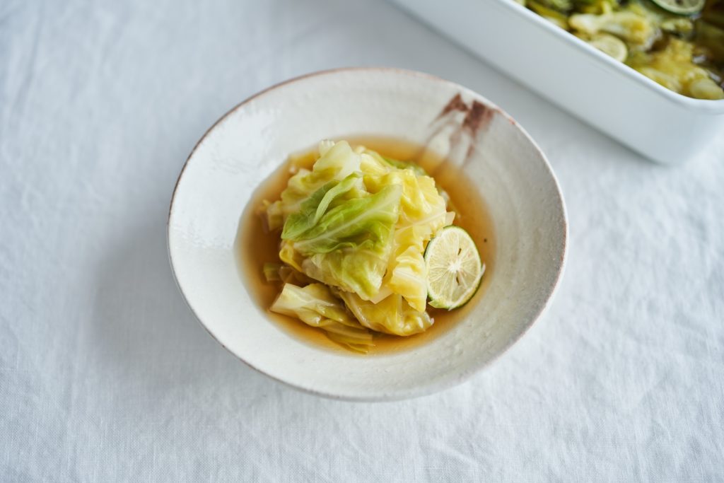 たっぷり春キャベツのおひたし