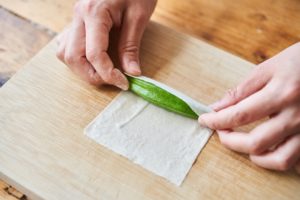 オクラの春巻きのレシピ・作り方