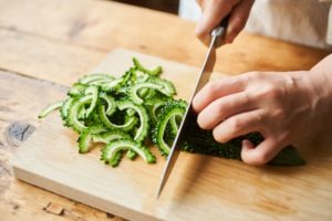 ゴーヤの切り方