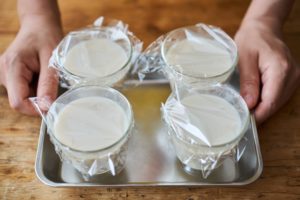 そば茶の甘酒プリンのレシピ・作り方