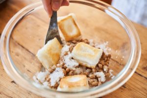 納豆からみ餅のレシピ・作り方