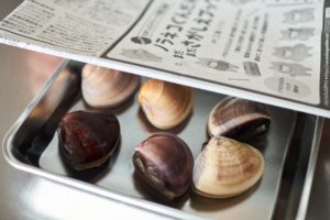 はまぐりの砂抜き